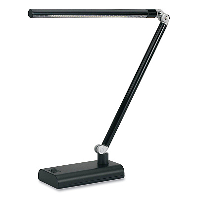 V-Light LED Desk Lamp, 7w x 3.5d x 14.5h, Black (VLUVSL392N)