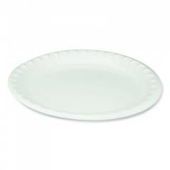 Pactiv Evergreen Placesetter Deluxe Laminated Foam Dinnerware, Plate, 10.25" dia, White, 540/Carton (0TK10010000Y)