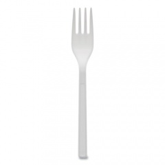 Pactiv Gardenware Cutlery, Heavyweight, Fork, 6.63", White, 1,000/Carton (YGWFW)