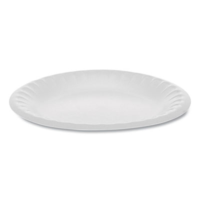 Pactiv Evergreen Placesetter Satin Non-Laminated Foam Dinnerware, Plate, 6" dia, White, 1,000/Carton (YTH100060000)