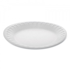 Pactiv Evergreen Placesetter Satin Non-Laminated Foam Dinnerware, Plate, 7" dia, White, 900/Carton (YTH100070000)
