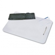 Artistic KrystalView Desk Pad with Antimicrobial Protection, 17 x 12, Frosted Finish, Clear (60740M)