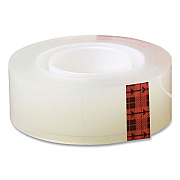 Scotch Transparent Tape, 1" Core, 0.5" x 36 yds, Crystal Clear, 2/Pack (MMM600H2)