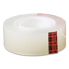 Scotch Transparent Tape, 1" Core, 0.5" x 36 yds, Crystal Clear, 2/Pack (MMM600H2)