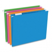 Pendaflex Glow Poly Hanging File Folders, Letter Size, 1/5-Cut Tabs, Assorted Colors, 12/Box (81673)