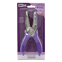 McGill 15-Sheet Medium-Duty One-Hole Punch, Diamond Shape, Chrome (AVTMCG52300C)