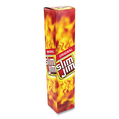 Slim Jim Original Smoked Snack Stick, 0.97 oz Stick, 24 Sticks/Box (GRR20900657)