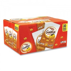 Pepperidge Farm Goldfish Crackers, Cheddar, 1.5 oz Bag, 30 Bags/Box, Delivered in 1-4 Business Days (22000493)