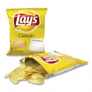 Lay's Regular Potato Chips, Classic Flavor, 1 oz Bag, 50/Carton, Ships in 1-3 Business Days (22000480)