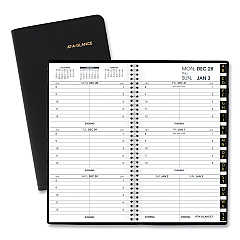AT-A-GLANCE Compact Weekly Appointment Book, 6.25 x 3.25, Black Cover, 12-Month (Jan to Dec): 2026 (7000805)