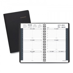 AT-A-GLANCE Weekly Block Format Appointment Book Ruled for Hourly Appointments, 8.5 x 5.5, Smooth Black Cover, 12-Month(Jan to Dec): 2023 (7010005)