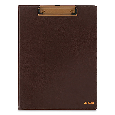 AT-A-GLANCE Signature Collection Monthly Clipfolio, 11 x 8, Distressed Brown Cover, 13-Month: Jan 2026 to Jan 2027 (YP60009)