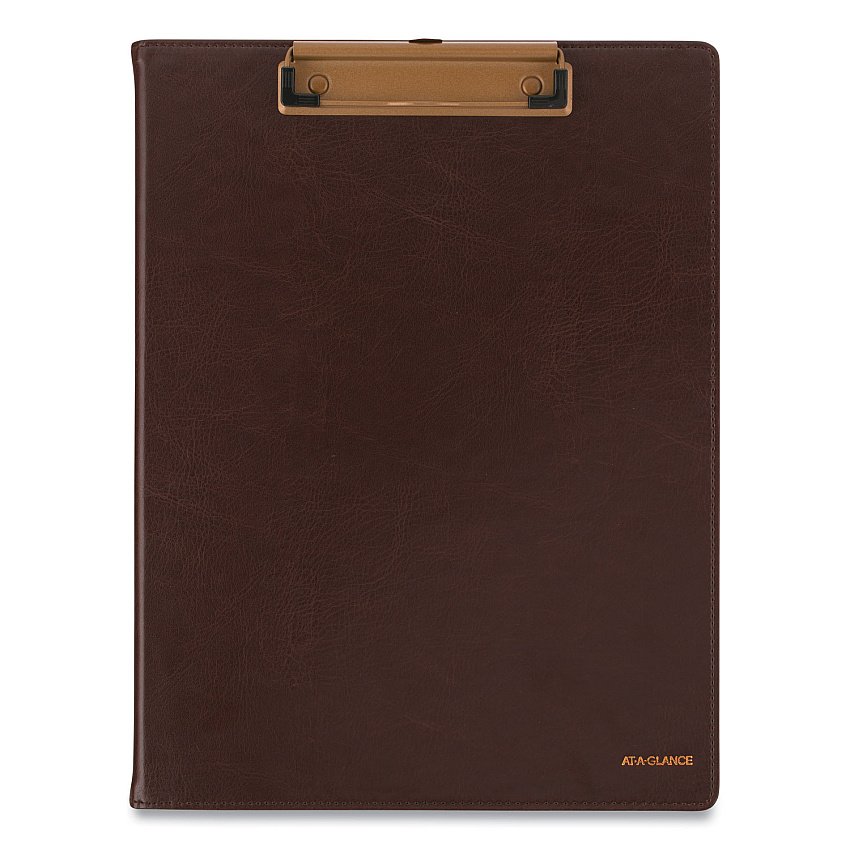 AT-A-GLANCE Signature Collection Monthly Clipfolio, 11 x 8, Distressed Brown Cover, 13-Month: Jan 2026 to Jan 2027 (YP60009)