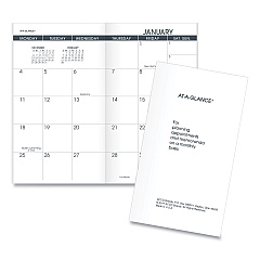 AT-A-GLANCE Pocket Size Monthly Planner Refill, 6 x 3.5, White Sheets, 12-Month (Jan to Dec): 2026 (7090610)
