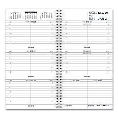 AT-A-GLANCE Weekly Appointment Book Refill Hourly Ruled, 6.25 x 3.25, White Sheets, 12-Month (Jan to Dec): 2026 (7090410)