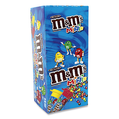 M & M's Milk Chocolate Mini Tubes, 1.08 oz, 24 Tubes/Box (GRR20900061)