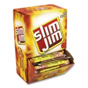 Slim Jim Beef Jerky Meat Sticks Original, 0.28 oz Stick, 120 Sticks/Box, Ships in 1-3 Business Days (22000065)