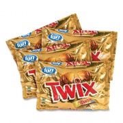 Twix Cookie Bars, Fun Size, 10.83 oz Bag, 4 Bags/Box, Ships in 1-3 Business Days (20900467)