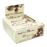 thinkThin High Protein Bars, Chunky Peanut Butter, 2.1 oz Bar, 10 Bars/Carton (GRR20902477)