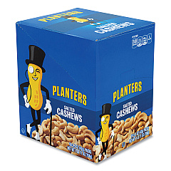 Planters Salted Cashews, 1.5 oz Packs, 18 Packs/Box (GRR20900626)