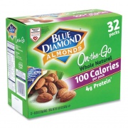Blue Diamond Whole Natural Almonds On-the-Go, 0.63 oz Pouch, 32 Pouches/Carton, Ships in 1-3 Business Days (22000512)
