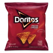 Doritos Nacho Cheese Tortilla Chips, 1 oz Snack Bag, 50/Carton, Ships in 1-3 Business Days (22000475)