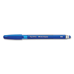 Paper Mate InkJoy 100 Ballpoint Pen/Stylus, Stick, Medium 1 mm, Blue Ink, Blue Barrel, 12/Pack (PAP1924320DZ)