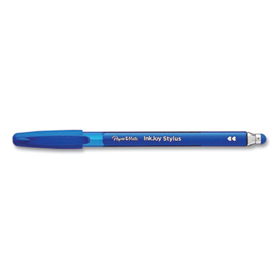 Paper Mate InkJoy 100 Ballpoint Pen/Stylus, Stick, Medium 1 mm, Blue Ink, Blue Barrel, 12/Pack (PAP1924320DZ)