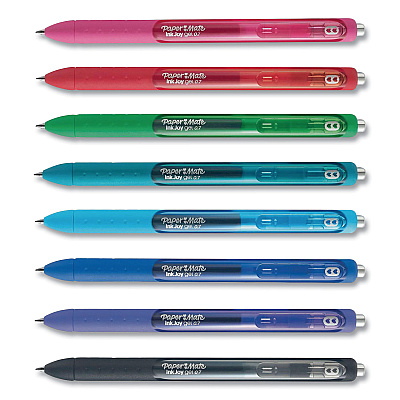 Paper Mate InkJoy Gel Pen, Retractable, Medium 0.7 mm, Assorted Ink and Barrel Colors, 8/Pack (PAP1958946)