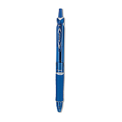 Pilot Acroball Colors Advanced Ink Hybrid Gel Pen, Retractable, Medium 1 mm, Blue Ink, Translucent Blue/Blue Barrel, Dozen (PIL31811)