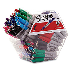 Sharpie Mini Permanent Marker, Fine Bullet Tip, Assorted Colors, 72/Pack (SAN35111)
