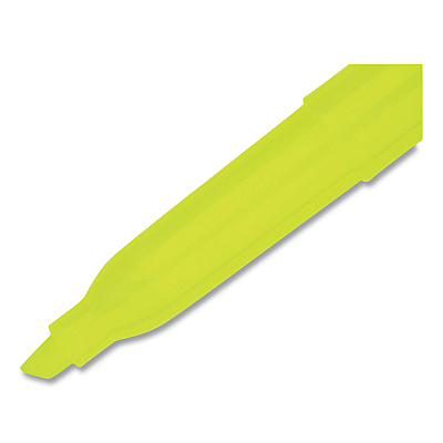 Sharpie Pocket Style Highlighters, Fluorescent Yellow Ink, Chisel Tip, Yellow Barrel, 5/Pack (SAN1908050)