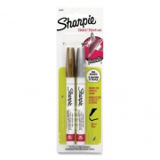 Sharpie Permanent Paint Marker, Fine Bullet Tip, Assorted Metallic Colors, 2/Pack (30588)