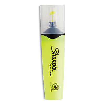 Sharpie Clearview Tank-Style Highlighter, Yellow Ink, Chisel Tip, Yellow/Black/Clear Barrel, 3/Pack (SAN1904613)