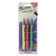 Sharpie Clearview Pen-Style Highlighter, Assorted Ink Colors, Chisel Tip, Assorted Barrel Colors, 3/Pack (1950748)