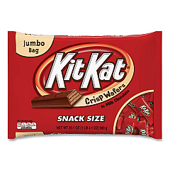 Kit Kat Snack Size, Crisp Wafers in Milk Chocolate, 20.1 oz Bag (GRR24600011)