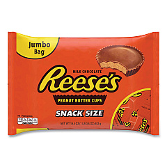 Reese's Snack Size Peanut Butter Cups, Jumbo Bag, 19.5 oz Bag (GRR24600012)