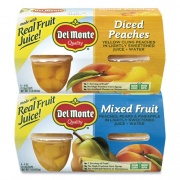 Del Monte Diced Peaches and Mixed Fruit Cups, 4 oz Cups, 16 Cups/Box, Ships in 1-3 Business Days (22000744)