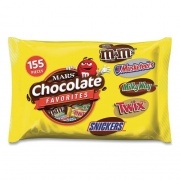 MARS Chocolate Favorites Fun Size Variety Mix, Assorted, 155 Pieces, 81.7 oz Bag, Delivered in 1-4 Business Days (22500066)