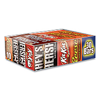 Hershey's Full Size Chocolate Candy Bar Variety Pack, Assorted 1.5 oz Bar, 30 Bars/Box (GRR24600031)