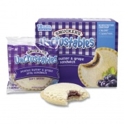 Smucker's UNCRUSTABLES Soft Bread Sandwiches, Grape Jelly, 2 oz, 10 Sandwiches/Pack, 2 Packs/Box, Ships in 1-3 Business Days (90300135)