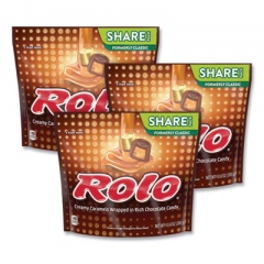ROLO Share Pack Creamy Caramels Wrapped in Rich Chocolate Candy, 10.6 oz Bag, 3 Bags/Pack, Delivered in 1-4 Business Days (24600435)