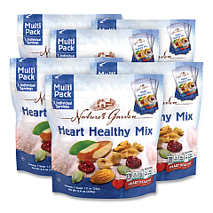 Nature's Garden Healthy Heart Mix, 1.2 oz Pouch, 7 Pouches/Pack, 6 Packs/Carton (GRR29400006)