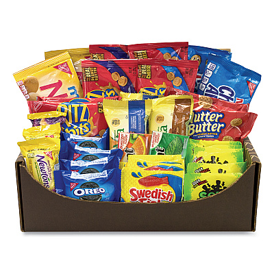 Snack Box Pros Snack Treats Variety Care Package, 40 Assorted Snacks/Box (GRR70000037)