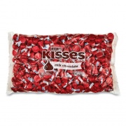 Hershey's KISSES, Milk Chocolate, Red Wrappers, 66.7 oz Bag, Ships in 1-3 Business Days (24600083)