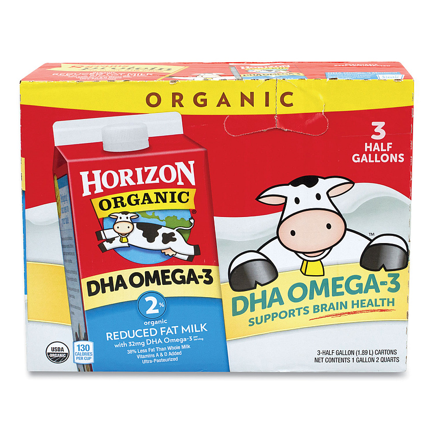 Horizon Organic Organic 2% Milk, 64 oz Carton, 3/Carton (GRR90200055)