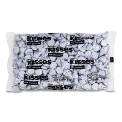 Hershey's KISSES, Milk Chocolate, White Wrappers, 66.7 oz Bag, Delivered in 1-4 Business Days (24600242)