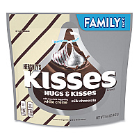 Hershey's KISSES and HUGS Family Pack Assortment, 15.6 oz Bag, 3 Bags/Pack (GRR24600405)