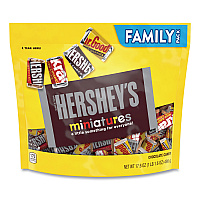 Hershey's Miniatures Variety Family Pack, Assorted Chocolates, 17.6 oz Bag (GRR24600427)