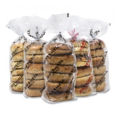 Just Bagels Assorted Bagels, Assorted Flavors, 6 Bagels/Pack, 5 Packs/Carton, Delivered in 1-4 Business Days (90300107)